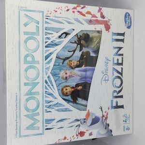 Monopoly Game: Disney Frozen 2 Edition Board Game for Ages 8 and Up, New. Condit